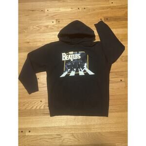 2007 The Beatles Abbey Road Black Hoodie Sweatshirt Mens M